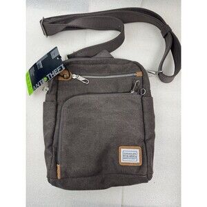 Travelon Anti-Theft Heritage Tour Bag Canvas And Suede Bag